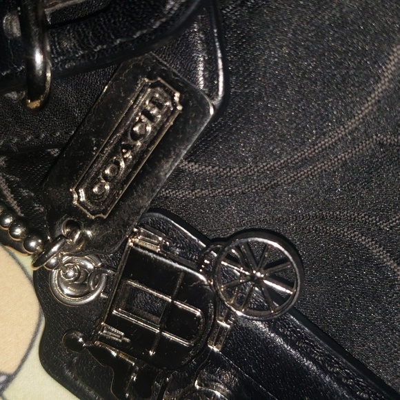 Coach Signature with Pleated Front, Shoulder bag Vintage - Picture 10 of 12